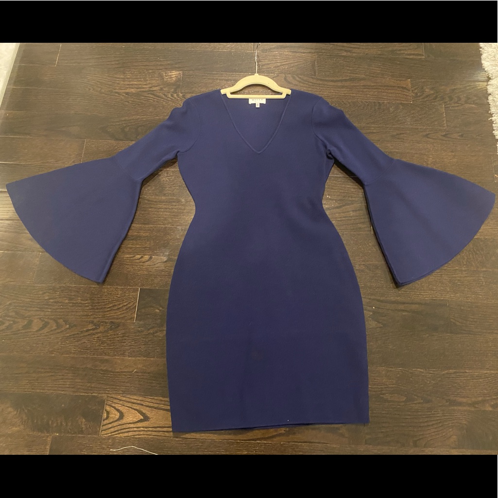 Milly Bell Sleeve Dress Size M